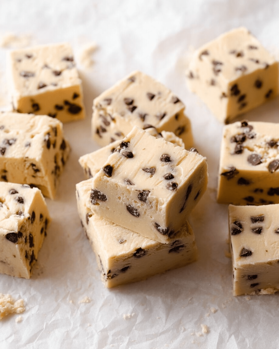Easy No-Bake Chocolate Chip Cookie Dough Fudge Recipe